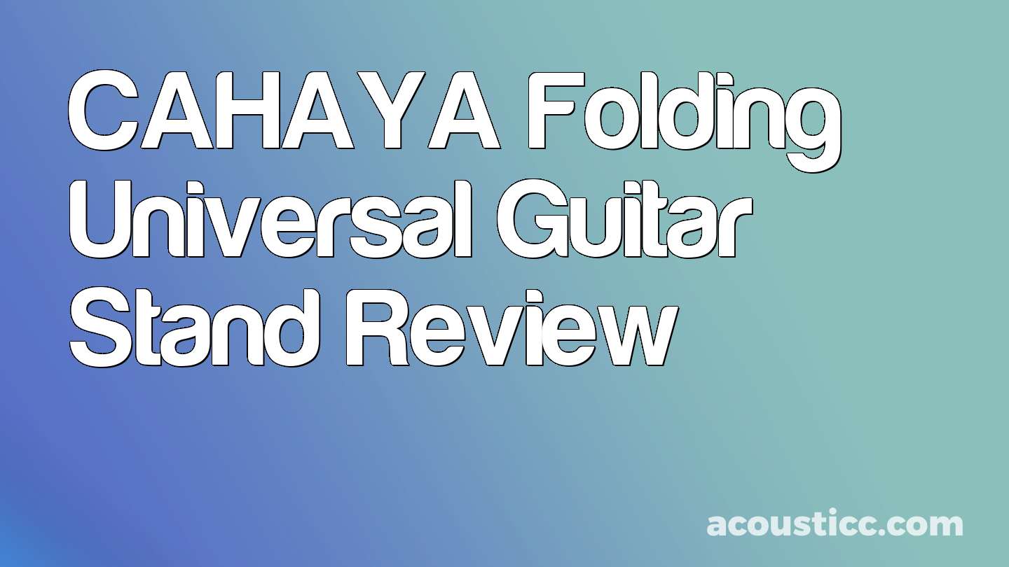 CAHAYA Folding Universal Guitar Stand Review