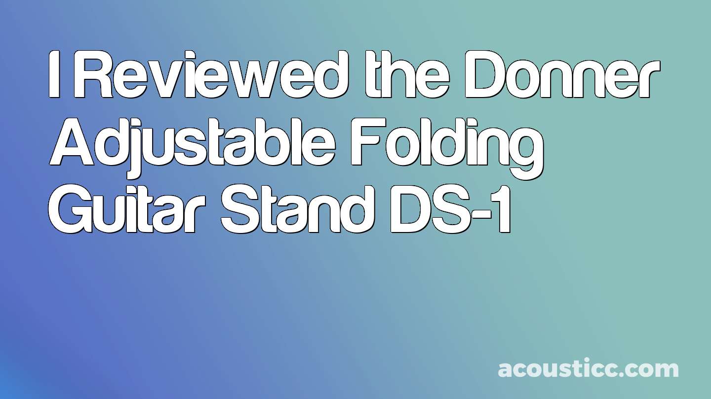 I Reviewed the Donner Adjustable Folding Guitar Stand DS-1